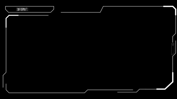 HUD Futuristic Elements Poor Interference Signal Screen User Control Interface Panel.