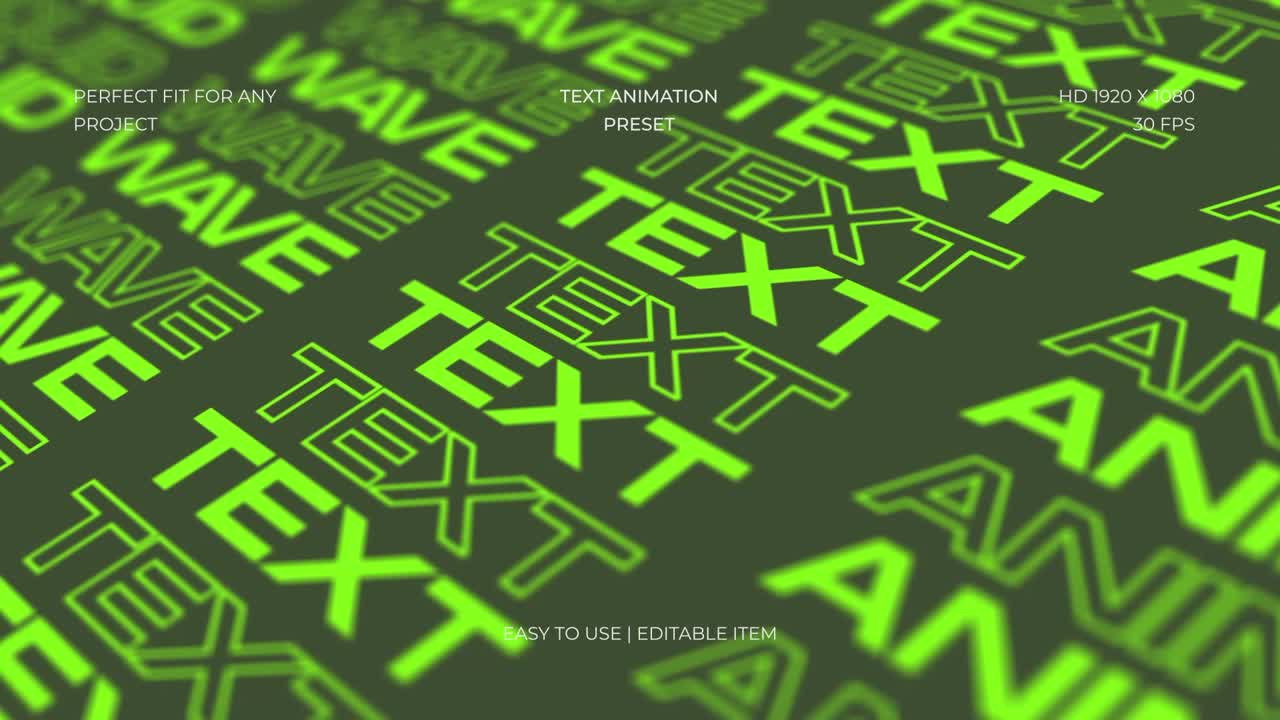 Dynamic Liquid Wave Text Animation Background