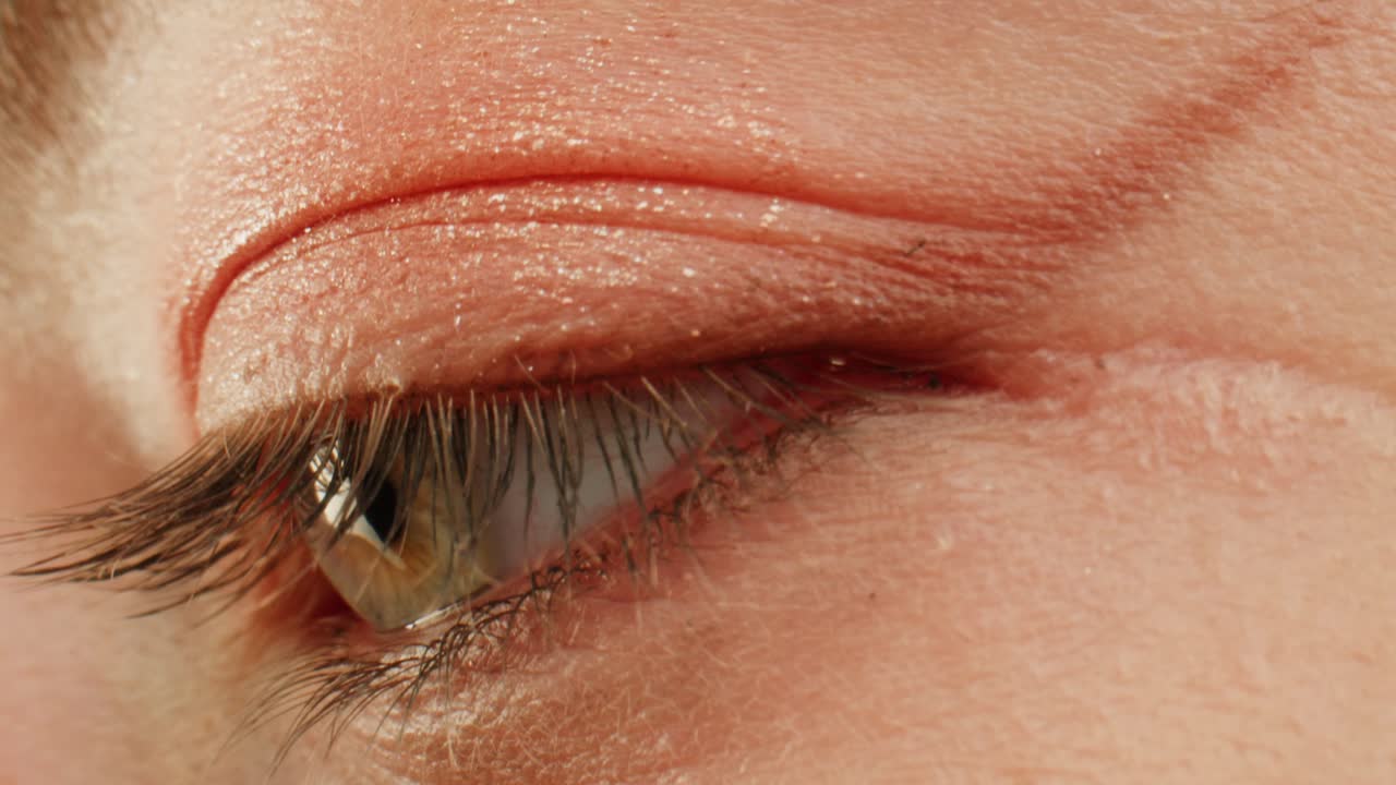 인간 눈의 근접사진