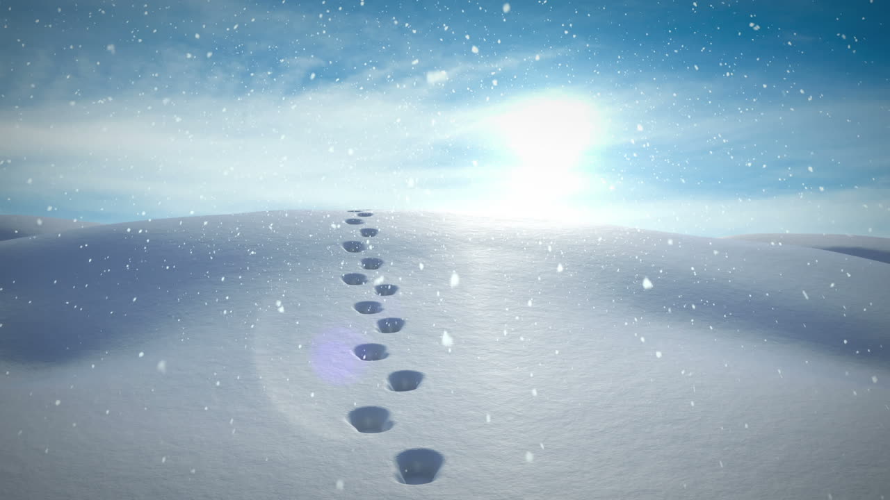 밤에는 차분한 눈이 내리는 풍경에 눈이 떨어집니다.