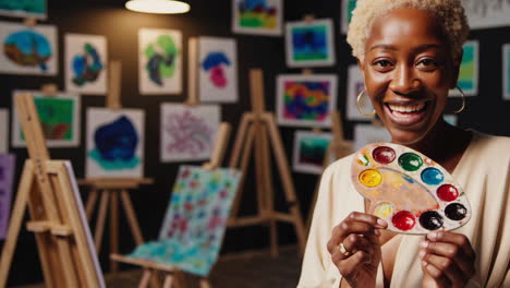 diverse classroom and art studio scenes
