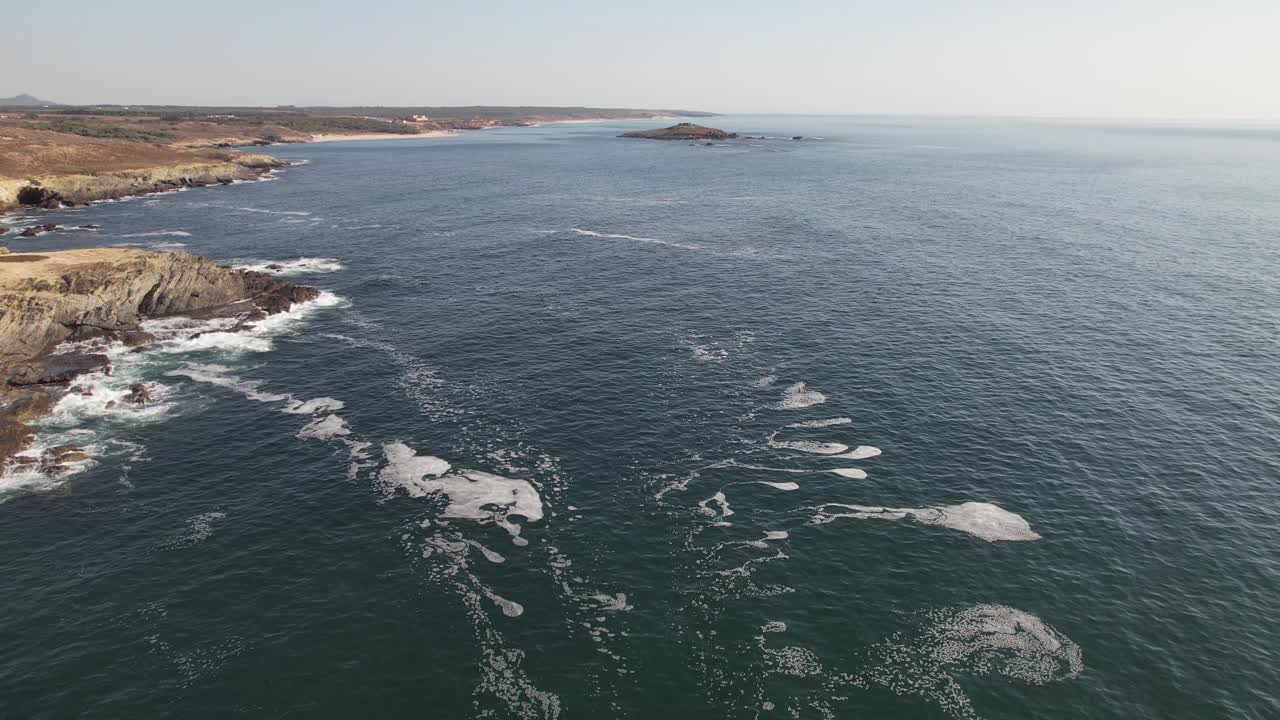 пейзаж порту-ково в португалии, вид с воздуха