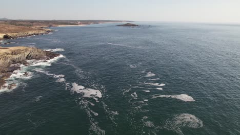 landscape of porto covo in portugal aerial view