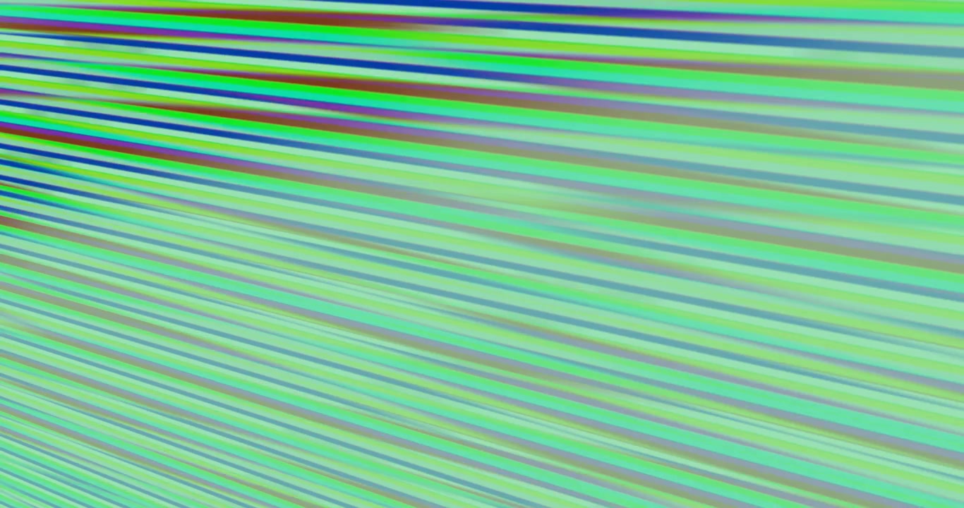 Grafica astratta con strisce iniziali che sfumano, si offuscano e barre verdi che scorrono mostrando movimento su sfondo trasparente