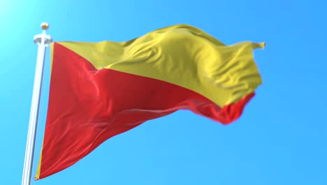 bandera de la ciudad italiana de palermo en la región de sicilia, italia.