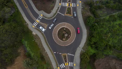 Luftaufnahme-Des-Kreisverkehrs-In-Carlsbad