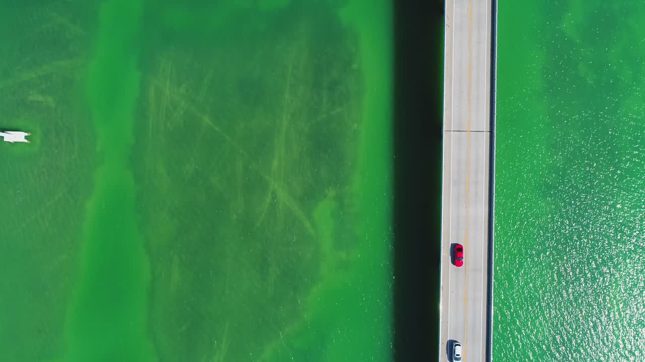 Bird's Eye View of Overseas High US-1 in the Florida Keys