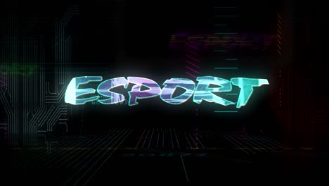 cyberpunk style intro with esport gaming theme