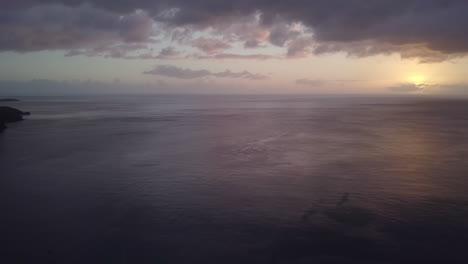 Aerial-view-of-a-sunset-in-the-horizon