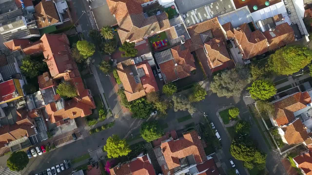 공중 - chapinero, 보고타, 콜롬비아에서 이웃을 비행