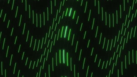 Dynamisches-Wellenförmiges-Grünes-Linienmuster-Auf-Schwarzem-Hintergrund