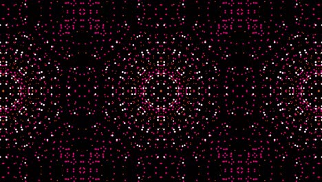 4k multicolor floral particles grid motion graphics concept. kaleidoscopic background for yoga, meditation, fitness, clubs etc. abstract seamless looped animation of digital mandala fractal