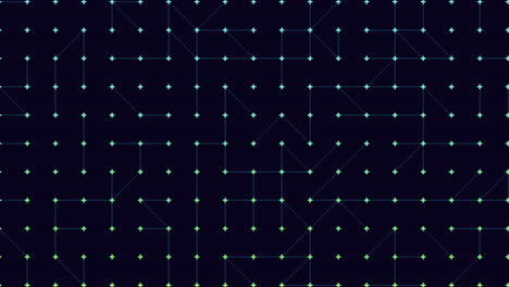 cuadrícula dinámica de puntos rosados y azules sobre fondo negro elemento de diseño versátil