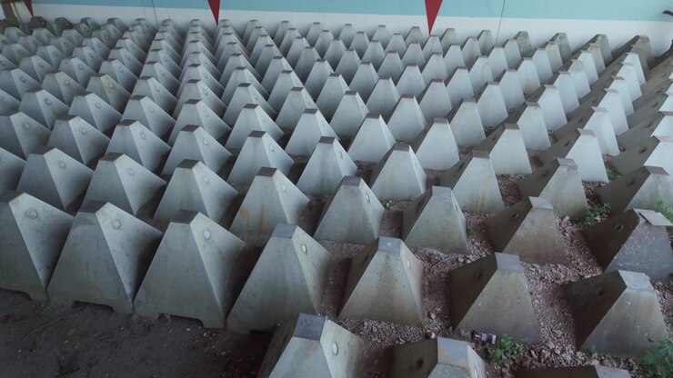 Concrete Wave Attention Devices in a static shot under a bridge in Chicago