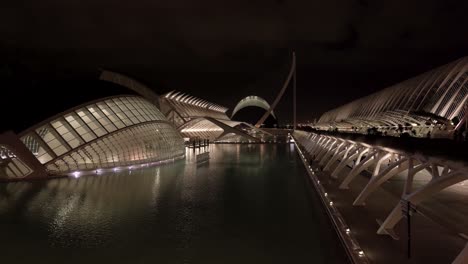 city of arts and sciences at night