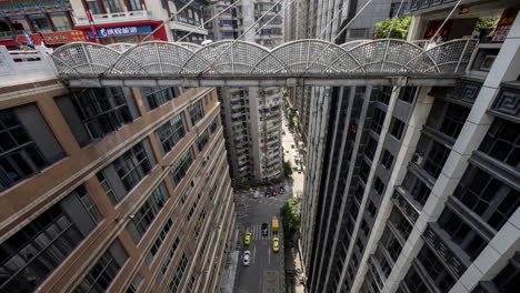 Timelapse of the amazing Chongqing city skyline from a high vantage point