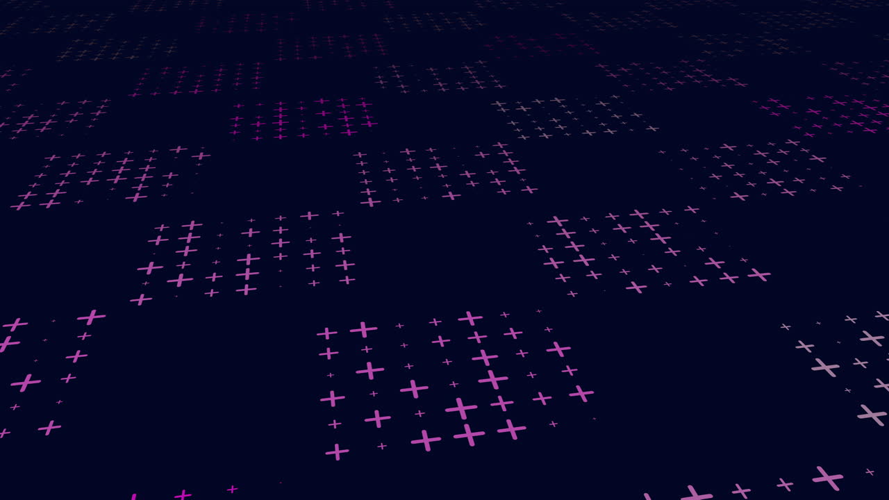 무지개 색 행의 미래형 교차 패턴