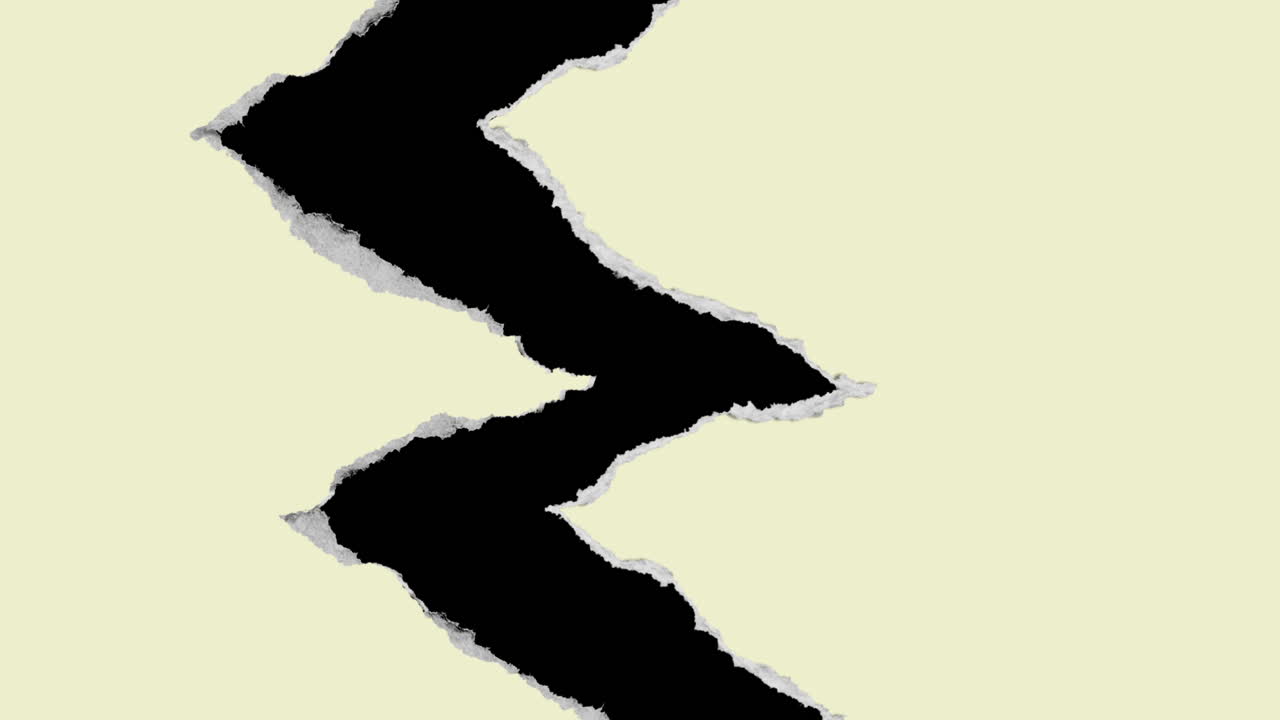 Zigzag Tearing Paper Transition with Alpha Channel