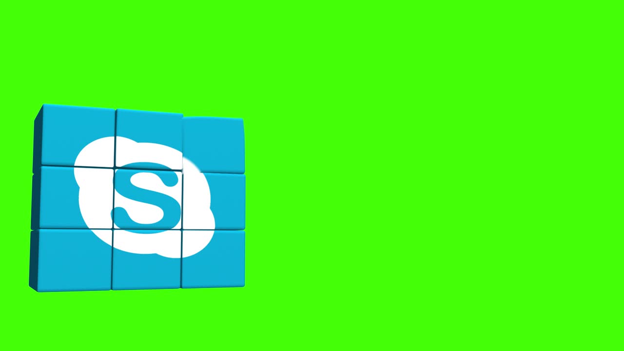 Animated 3D Cubes Logo Transition