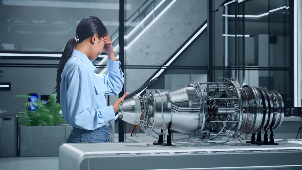 제트 엔진 설계에 좌절한 엔지니어