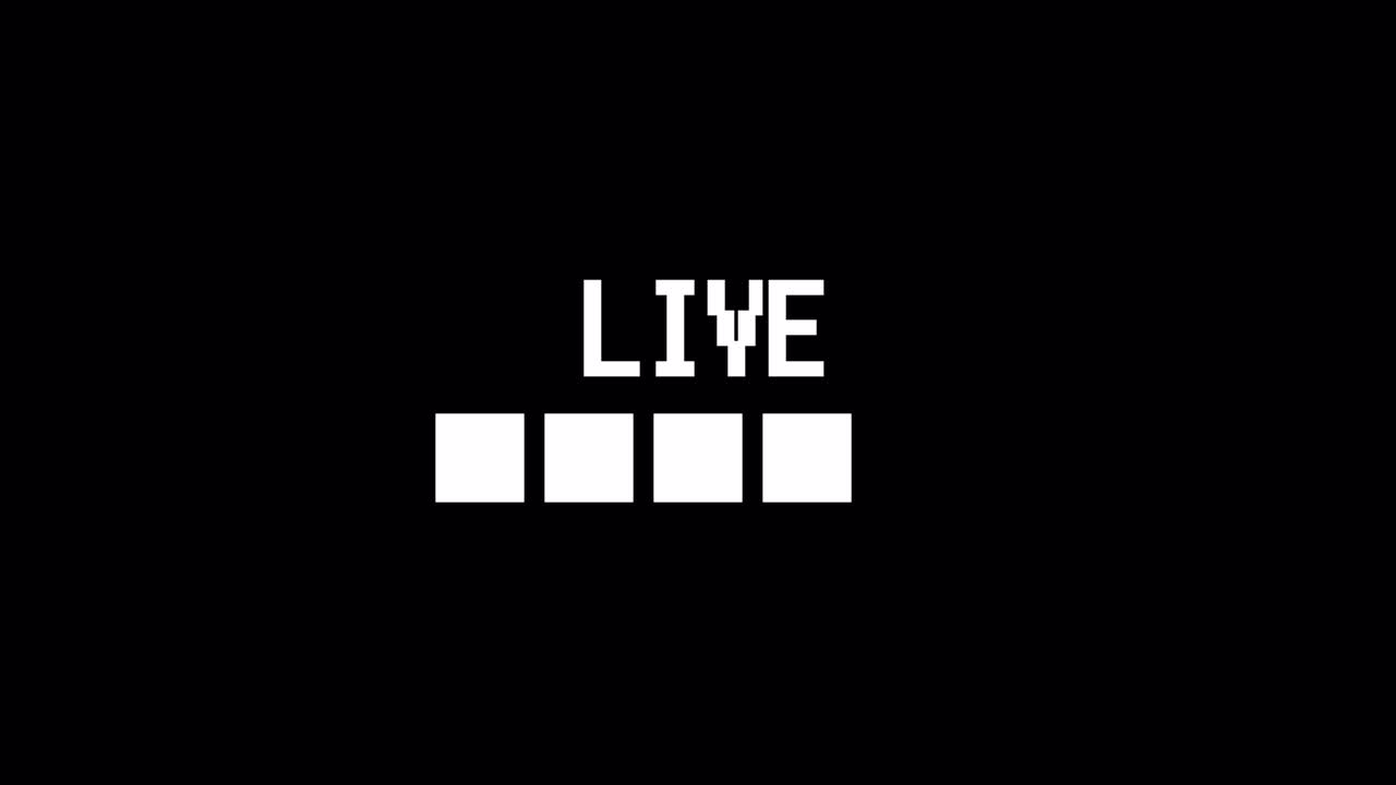 Tekstanimation med retrospektiv standard streaming 1080p - 30 fps - Alpha Channel