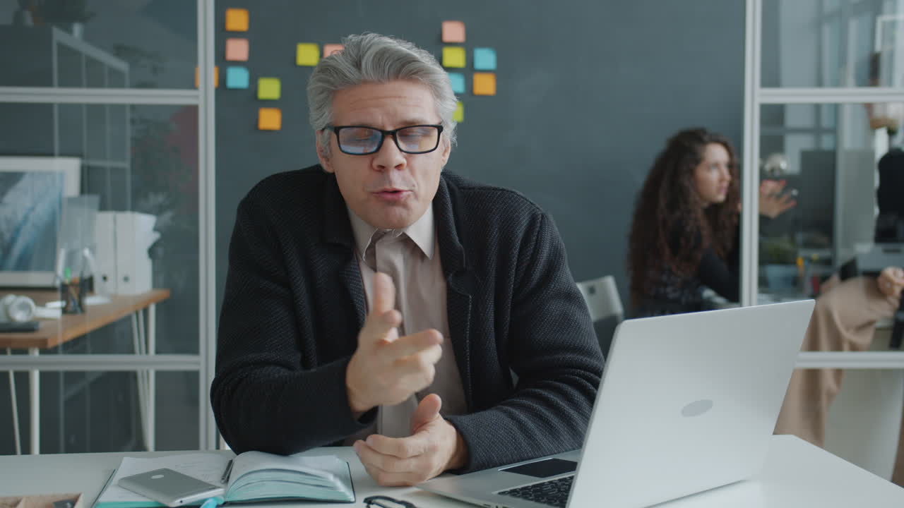 Forretningspresentasjon eller videokonferanse