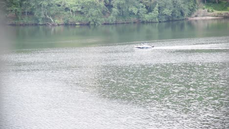 aerial footage of water sports on the portuguese river