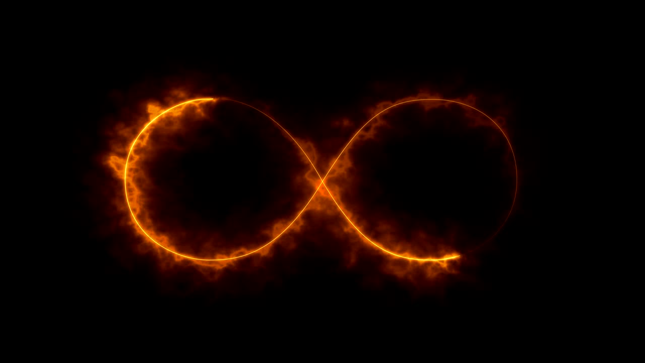 fondo abstracto con signo de infinito. fondo digital