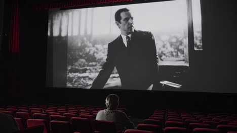 Movie-going experience in a classic cinema