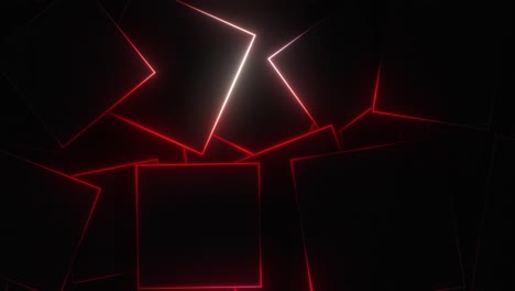 abstract geometric neon shapes
