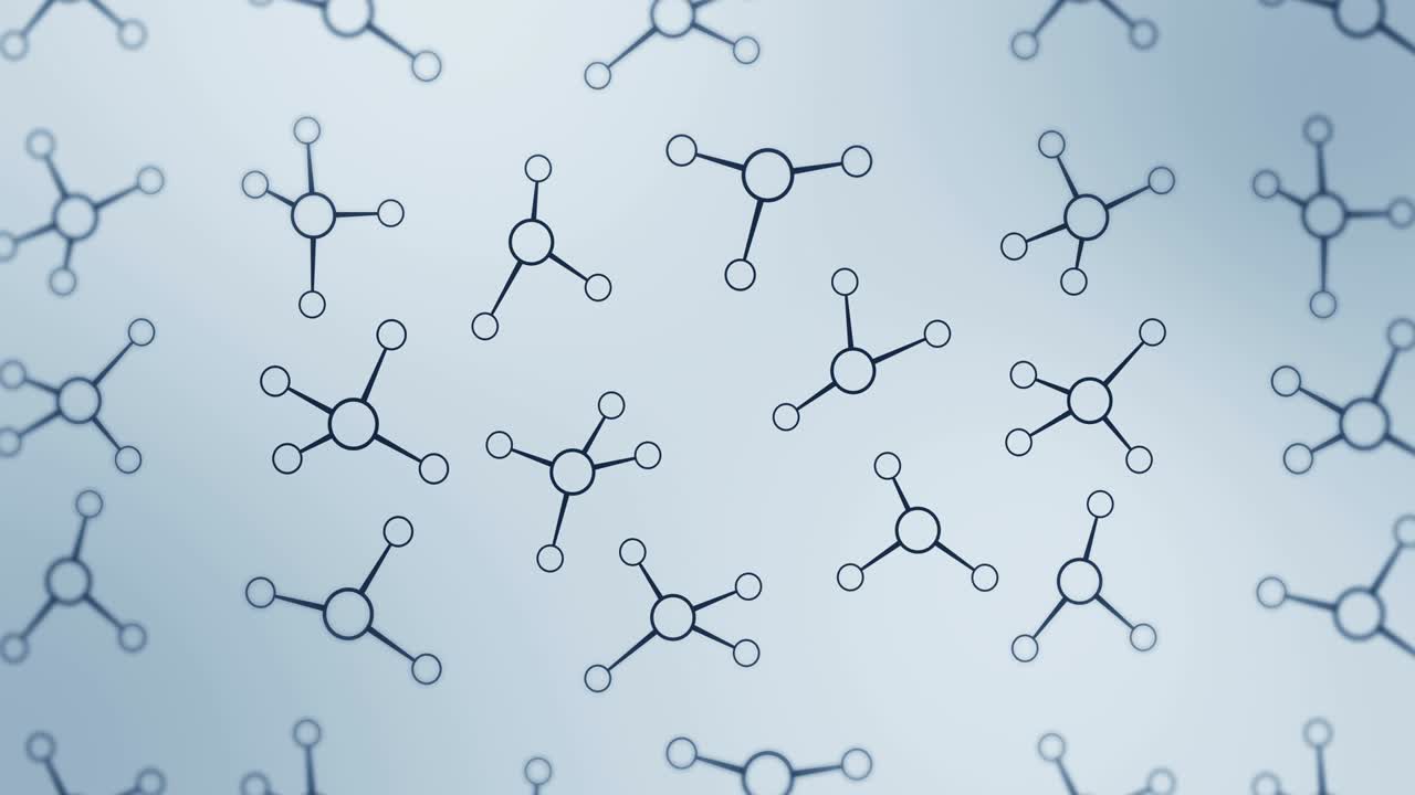 estructura molecular. tecnología de alta tecnología de la ingeniería genética. biología, genética, química. molécula en animación de bucle. concepto de tecnología médica.