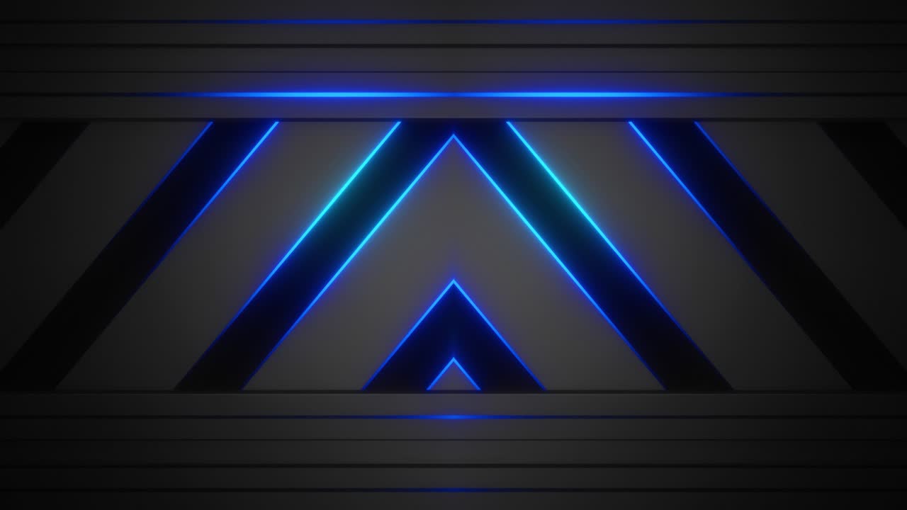 Abstract Geometric Background with Blue Light