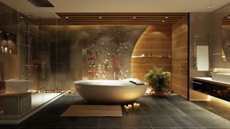 luxury modern japanese style bathroom