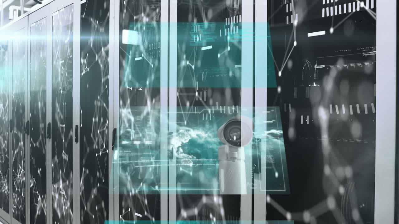 다중 화면에 대한 연결 네트워크와 서버  ⁇ 에 대한 데이터 처리