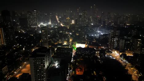 night view drone shot churchgate 4