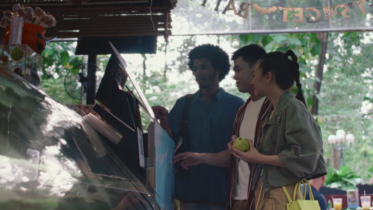 Diverse Friends Buying Local Products at City Market