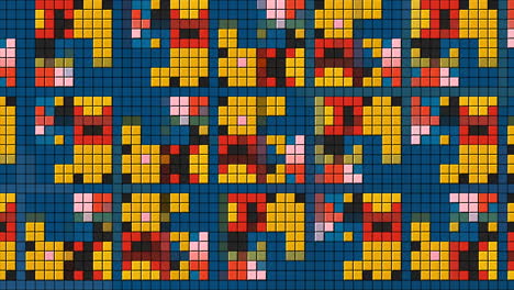 patrón de arte de píxeles colorido