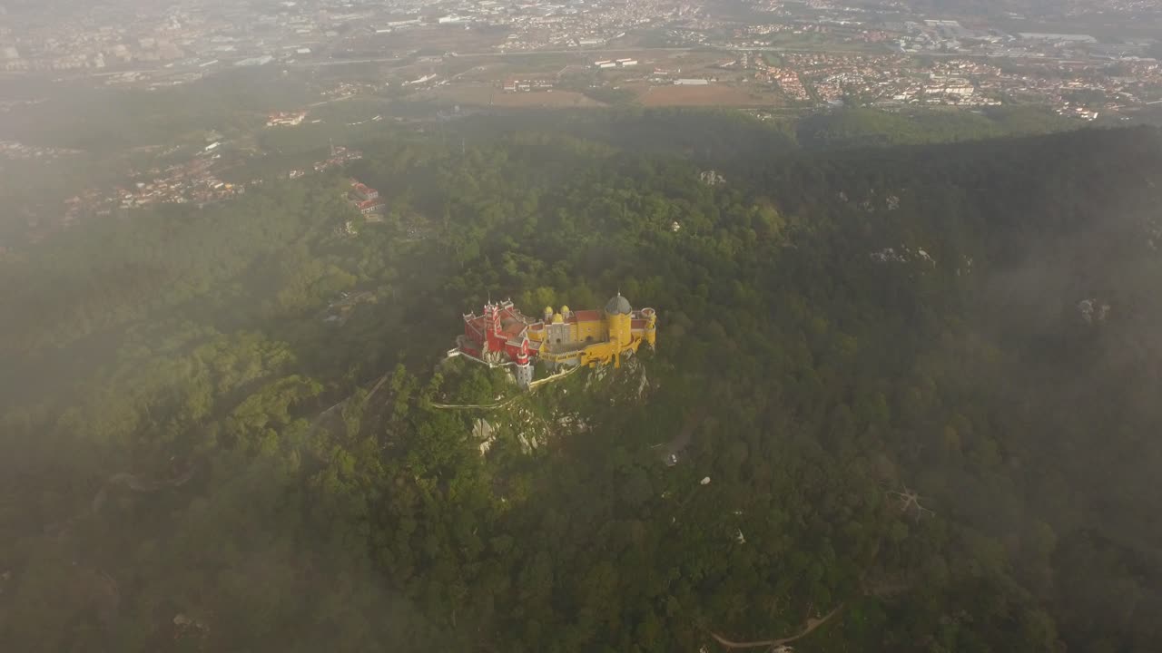 Pena Nationalpalads, Portugal - Luftfoto