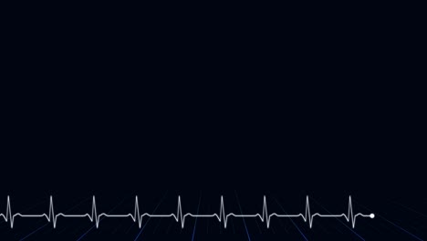 abstract background animation - heartbeat ekg