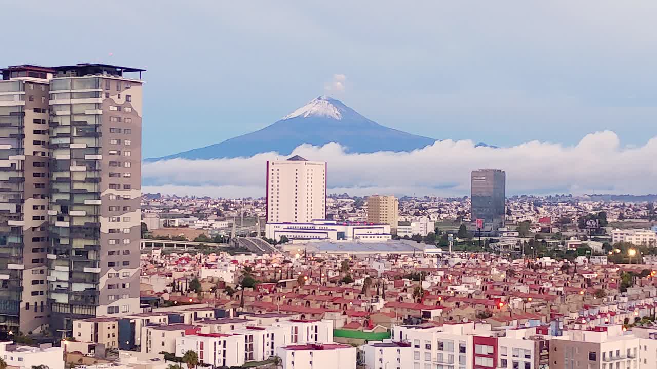 vista del volcan san martinito puebla