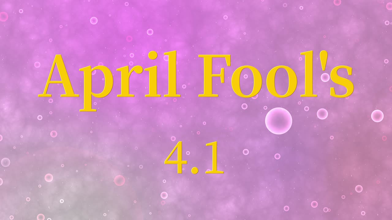 4월의 어리석은 영어 메시지 텍스트 애니메이션 모션 그래픽