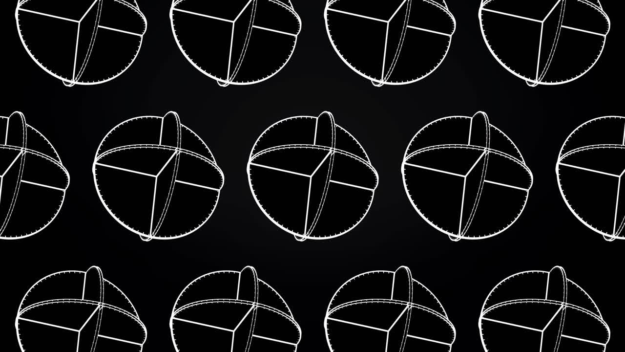 십자가와 함께 타원형의 기하학적 패턴