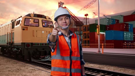 engineer at a port facility