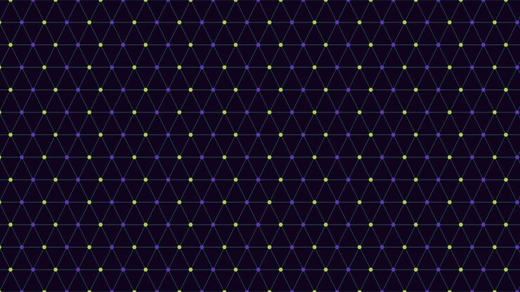 Rainbow dots geometric pattern with connected lines