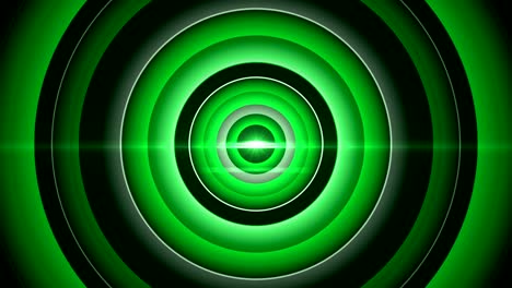 green circle abstract, radio wave (loopable) - stock video