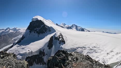 Matterhorn-Mountain-surrounded-by-Swiss-Alps-in-Switzerland,-Europe