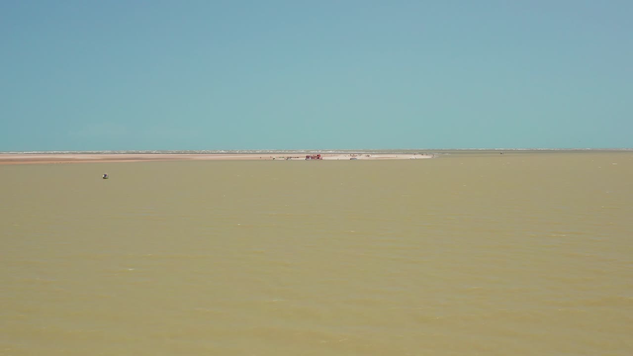 Coastal landscape with beach and ocean view