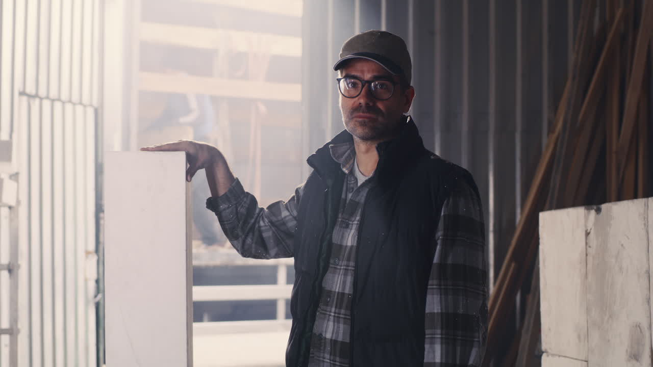 Construction worker at work