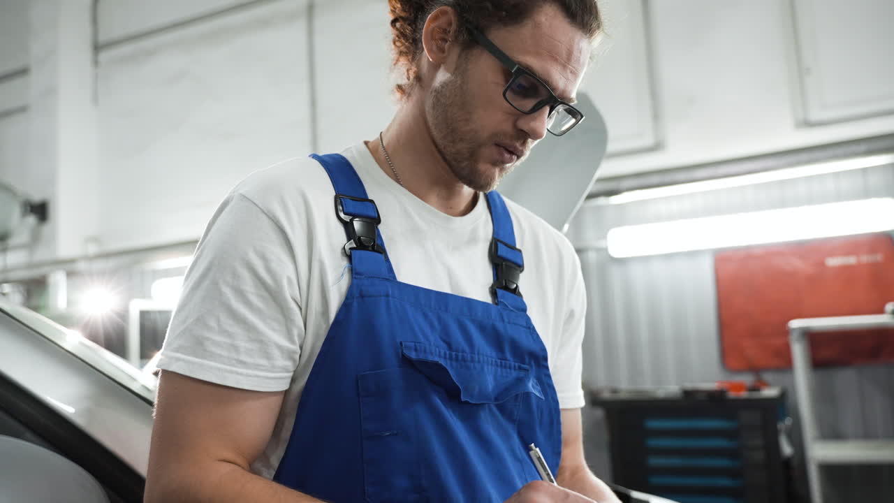 Mechanic in the workshop