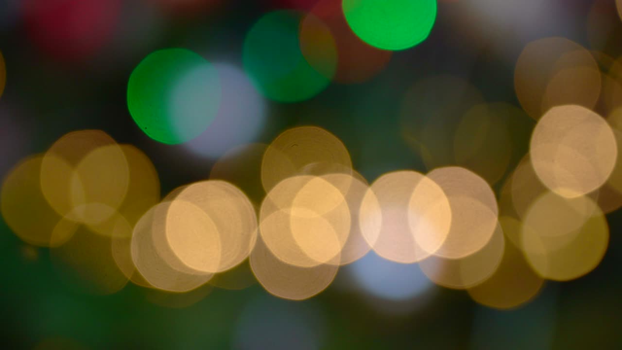 Fondo defocused luces de Navidad